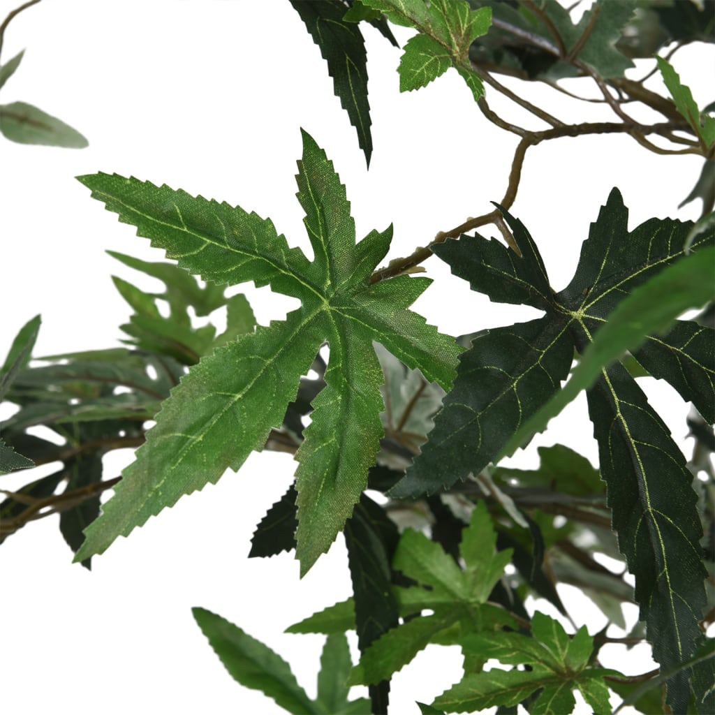 vidaXL Artificial Maple Tree 224 Leaves 80 cm Green 4