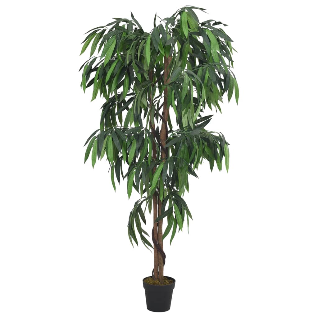 vidaXL Artificial Mango Tree 300 Leaves 80 cm Green 2