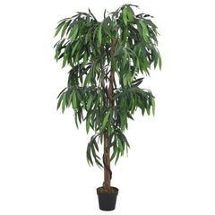 vidaXL Artificial Mango Tree 300 Leaves 80 cm Green 2