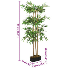 vidaXL Artificial Bamboo Tree 380 Leaves 80 cm Green 5
