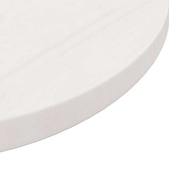 vidaXL Table Top Round White Ø60x3 cm Solid Wood Pine 6