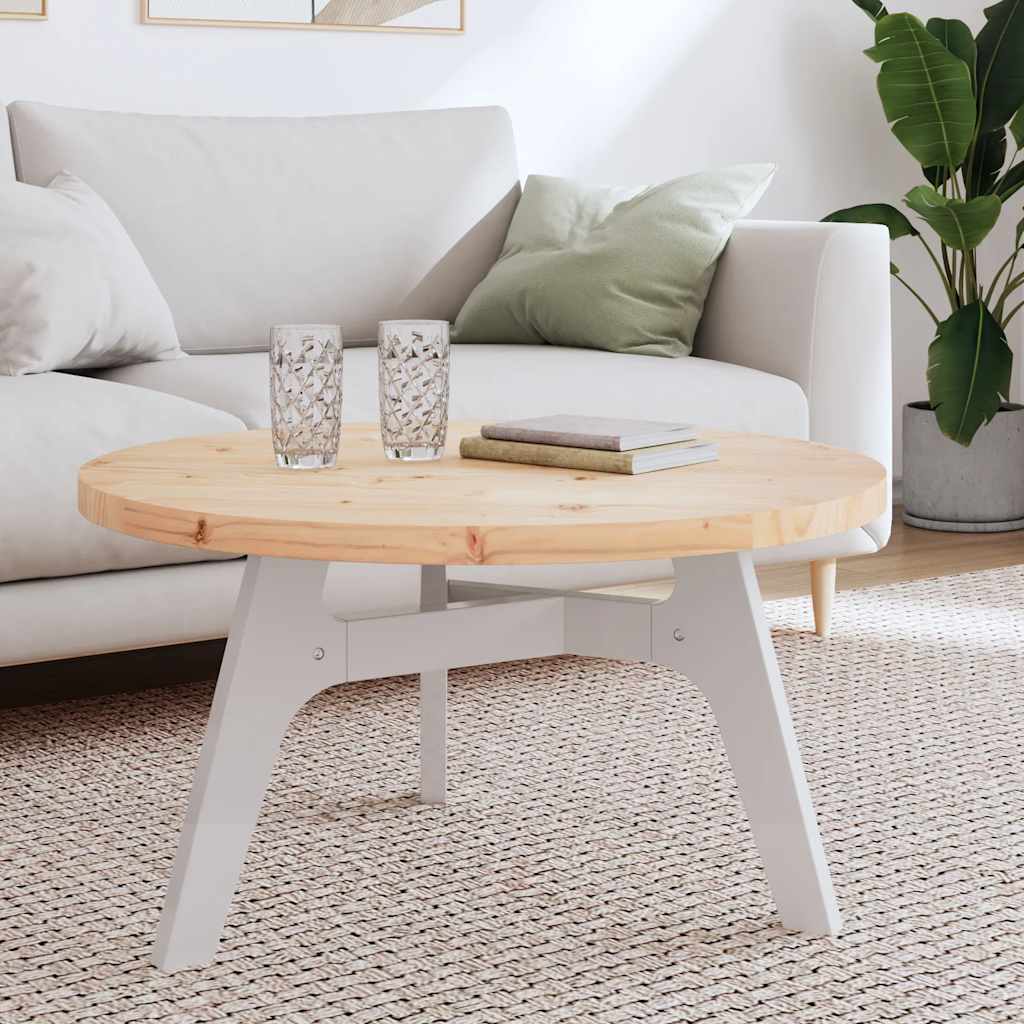 vidaXL Table Top Round Ø30x3 Solid Wood Pine