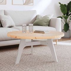 vidaXL Table Top Round Ø30x3 Solid Wood Pine