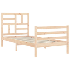 vidaXL Bed Frame without Mattress 100x200 cm Solid Wood 4