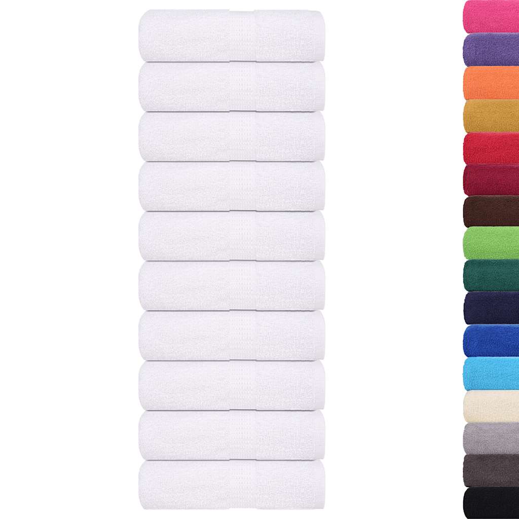 vidaXL Wash Towels "FROGN" 50 pcs White 30x30 cm 360 gsm 2