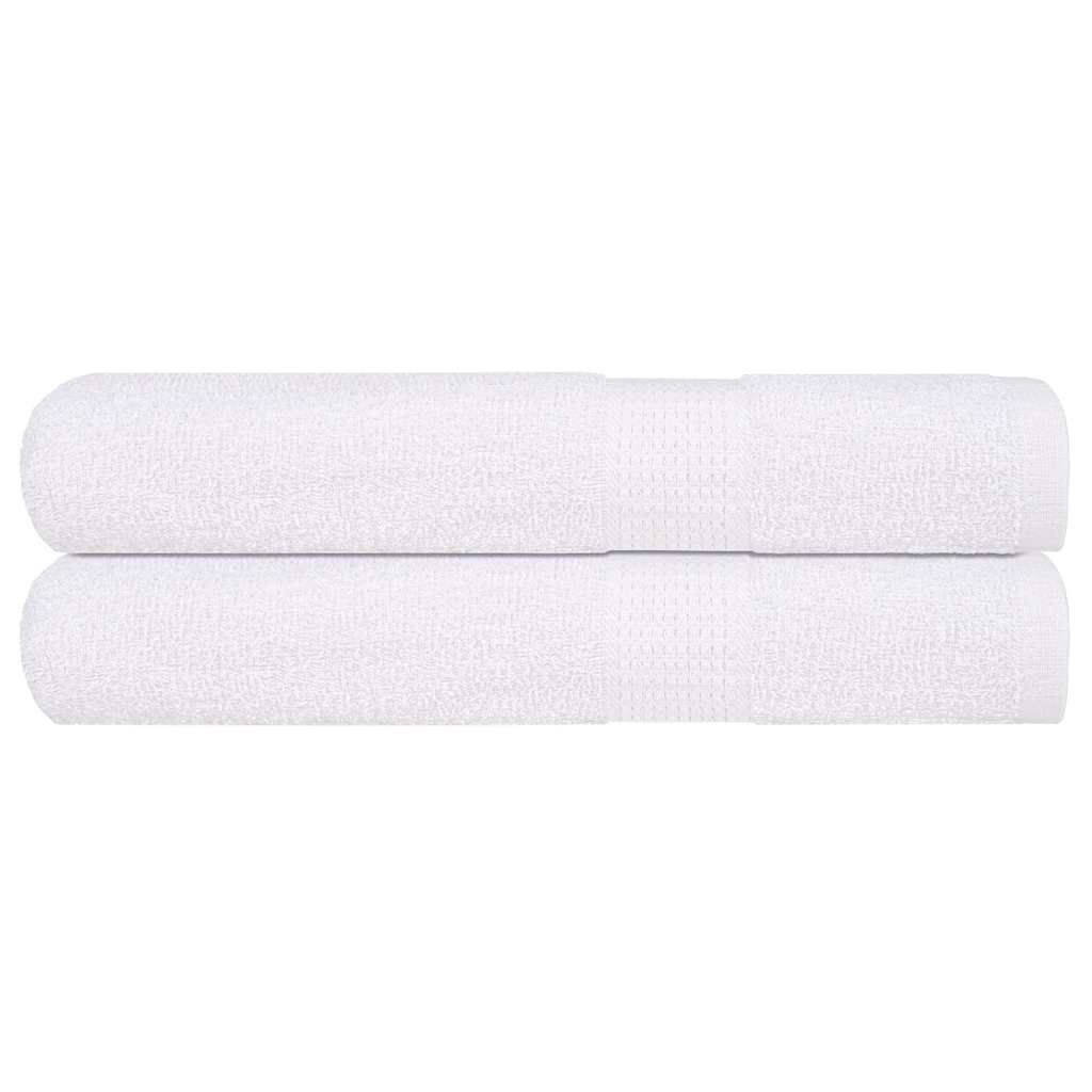 vidaXL Towels "FROGN" 2 pcs White 100x200 cm 360 gsm 1