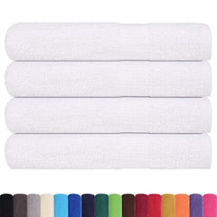 vidaXL Towels "FROGN" 4 pcs White 100x200 cm 360 gsm 2