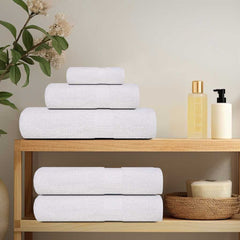 vidaXL Towels "FROGN" 4 pcs White 100x200 cm 360 gsm 3