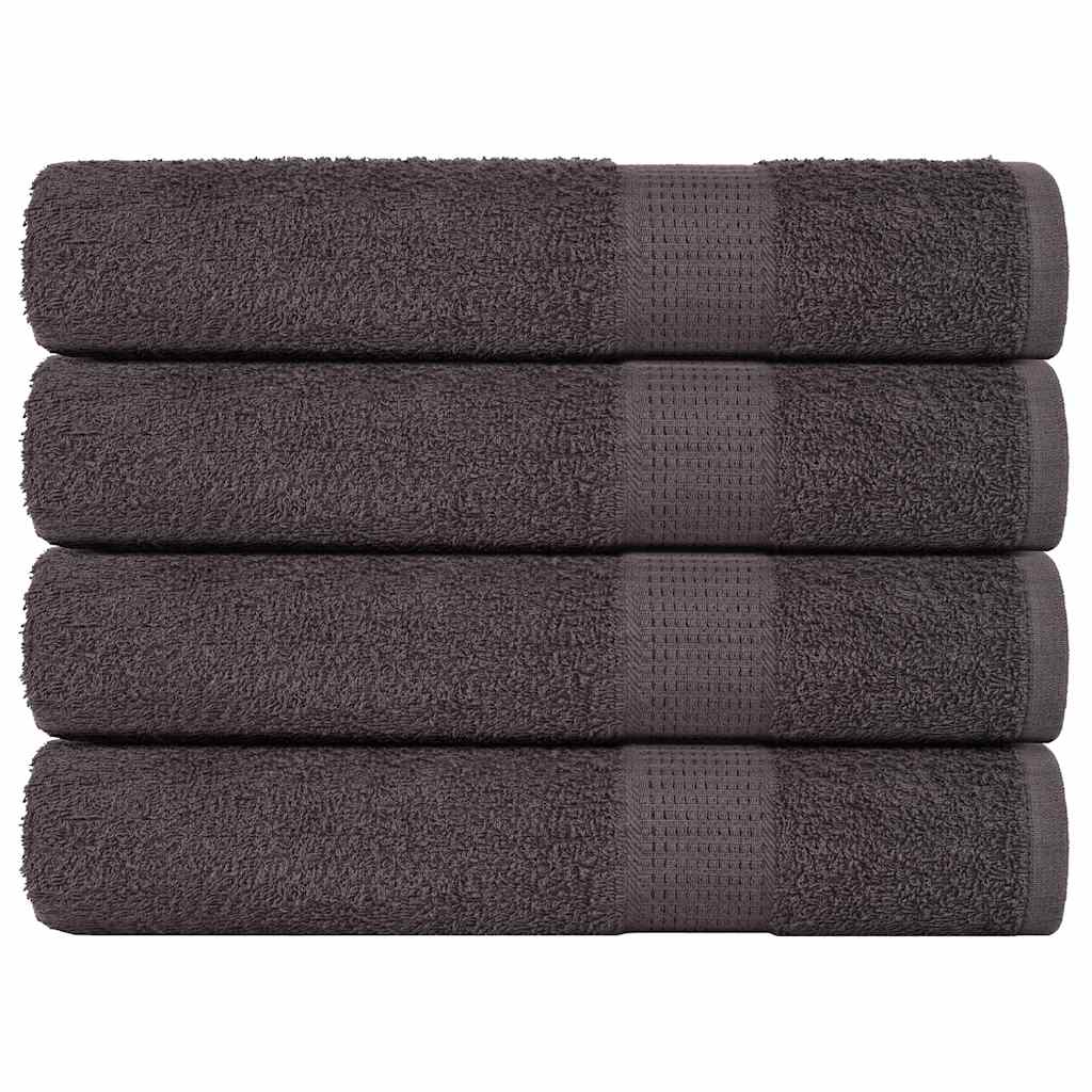 vidaXL Towels "FROGN" 4 pcs Anthracite 100x200 cm 360 gsm 1