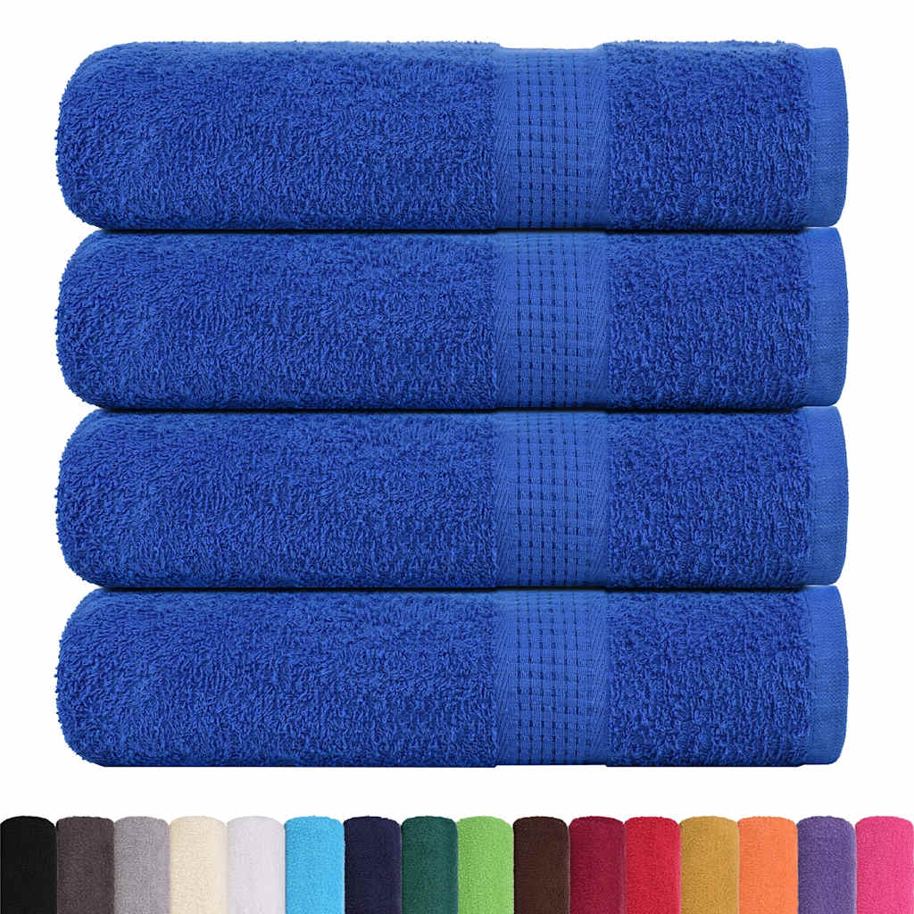 vidaXL Shower Towels "FROGN" 4 pcs Blue 70x140 cm 360 gsm 2