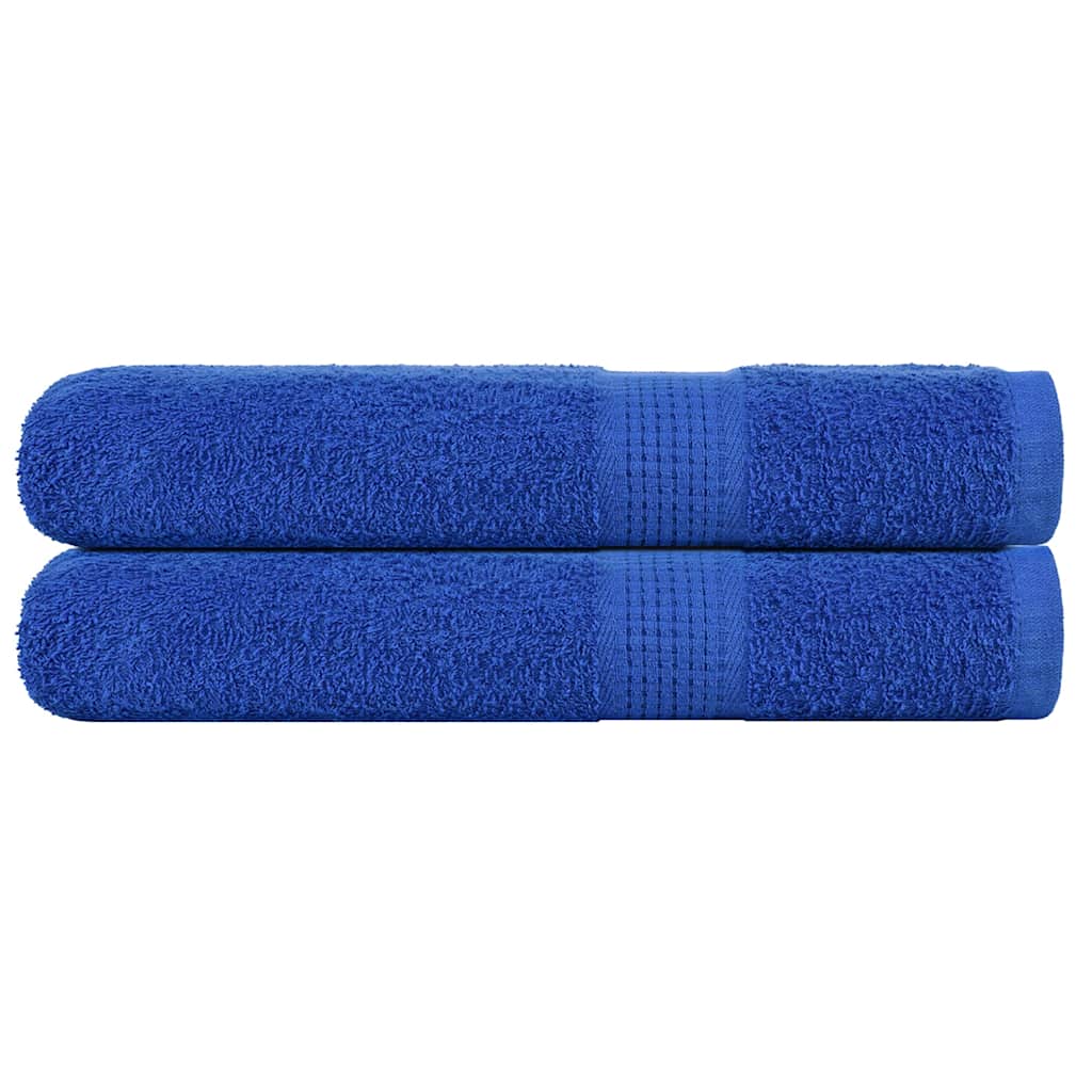 vidaXL Towels "FROGN" 2 pcs Blue 100x200 cm 360 gsm 1