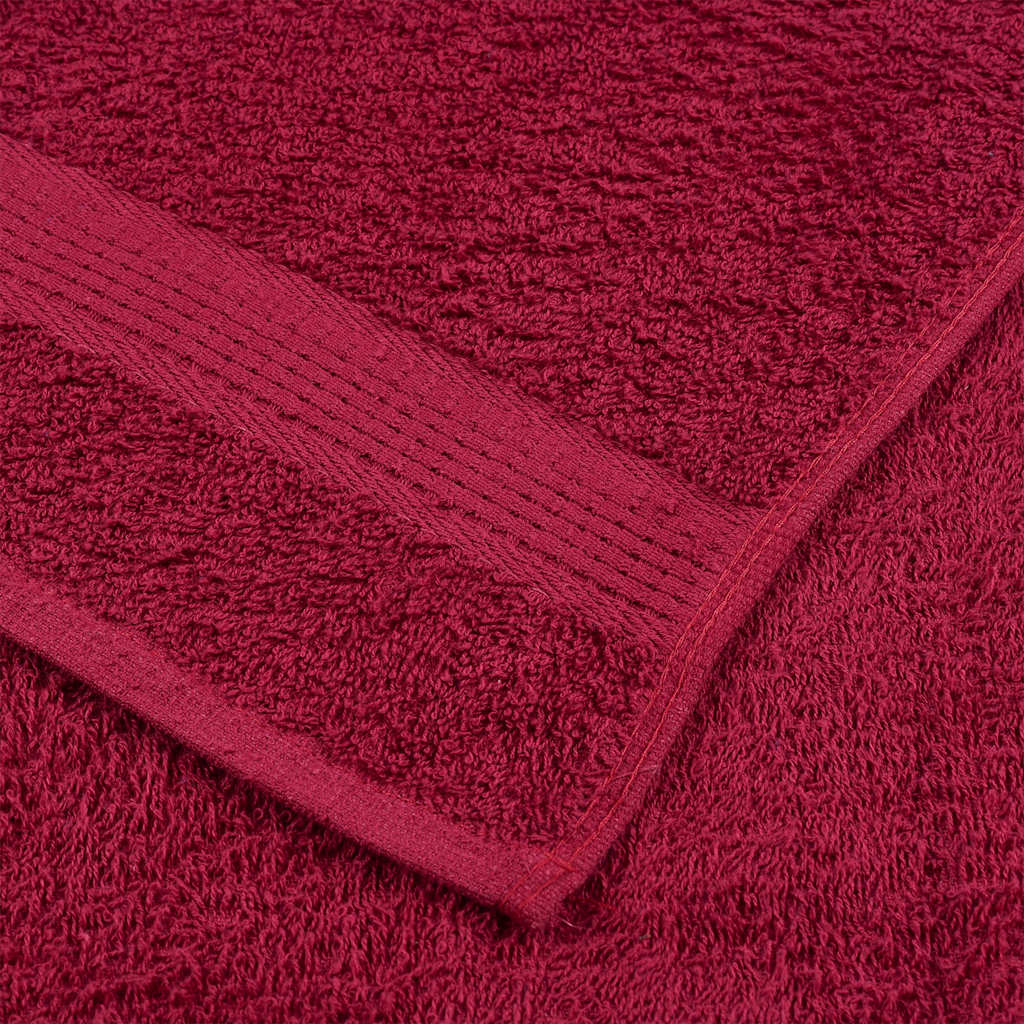 vidaXL Shower Towels "FROGN" 4 pcs Bordeaux 70x140 cm 360 gsm 6
