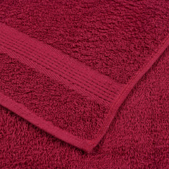 vidaXL Shower Towels "FROGN" 4 pcs Bordeaux 70x140 cm 360 gsm 6