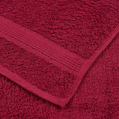 vidaXL Towels "FROGN" 4 pcs Bordeaux 100x200 cm 360 gsm 6