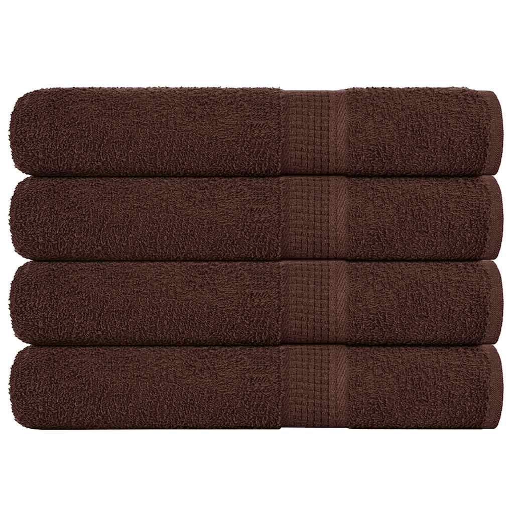vidaXL Towels "FROGN" 4 pcs Brown 100x200 cm 360 gsm 1