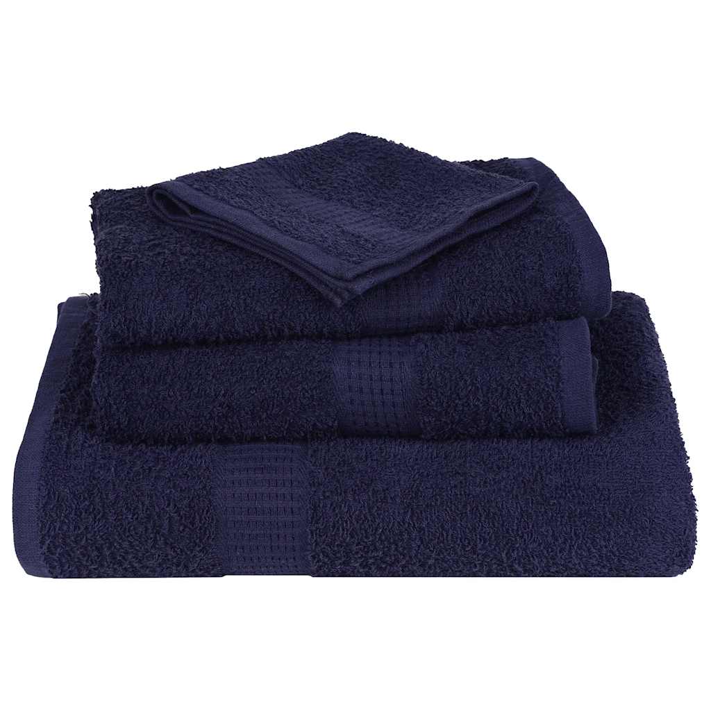 vidaXL Shower Towels "FROGN" 4 pcs Navy Blue 70x140 cm 360 gsm 4