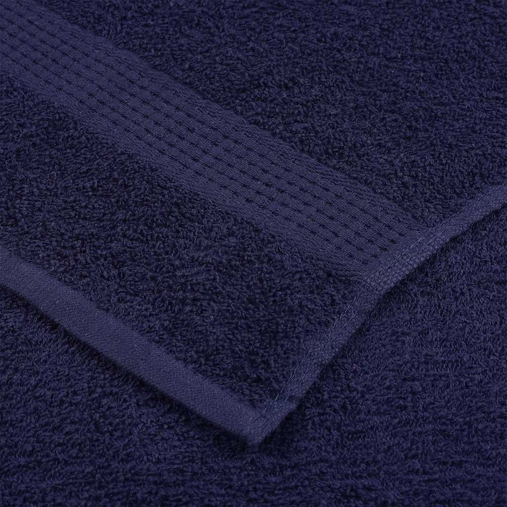 vidaXL Shower Towels "FROGN" 4 pcs Navy Blue 70x140 cm 360 gsm 6