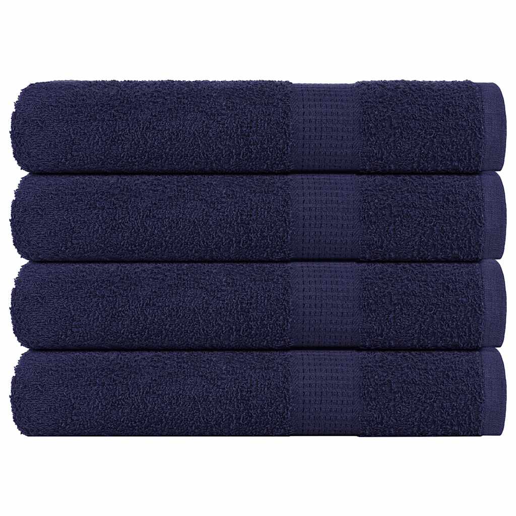 vidaXL Towels "FROGN" 4 pcs Navy Blue 100x200 cm 360 gsm 1