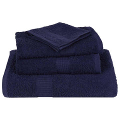 vidaXL Towels "FROGN" 4 pcs Navy Blue 100x200 cm 360 gsm 4