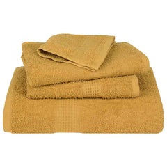 vidaXL Towels "FROGN" 2 pcs Gold 100x200 cm 360 gsm 4