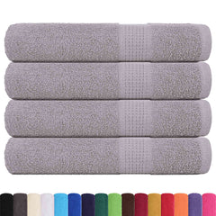 vidaXL Towels "FROGN" 4 pcs Grey 100x200 cm 360 gsm 2
