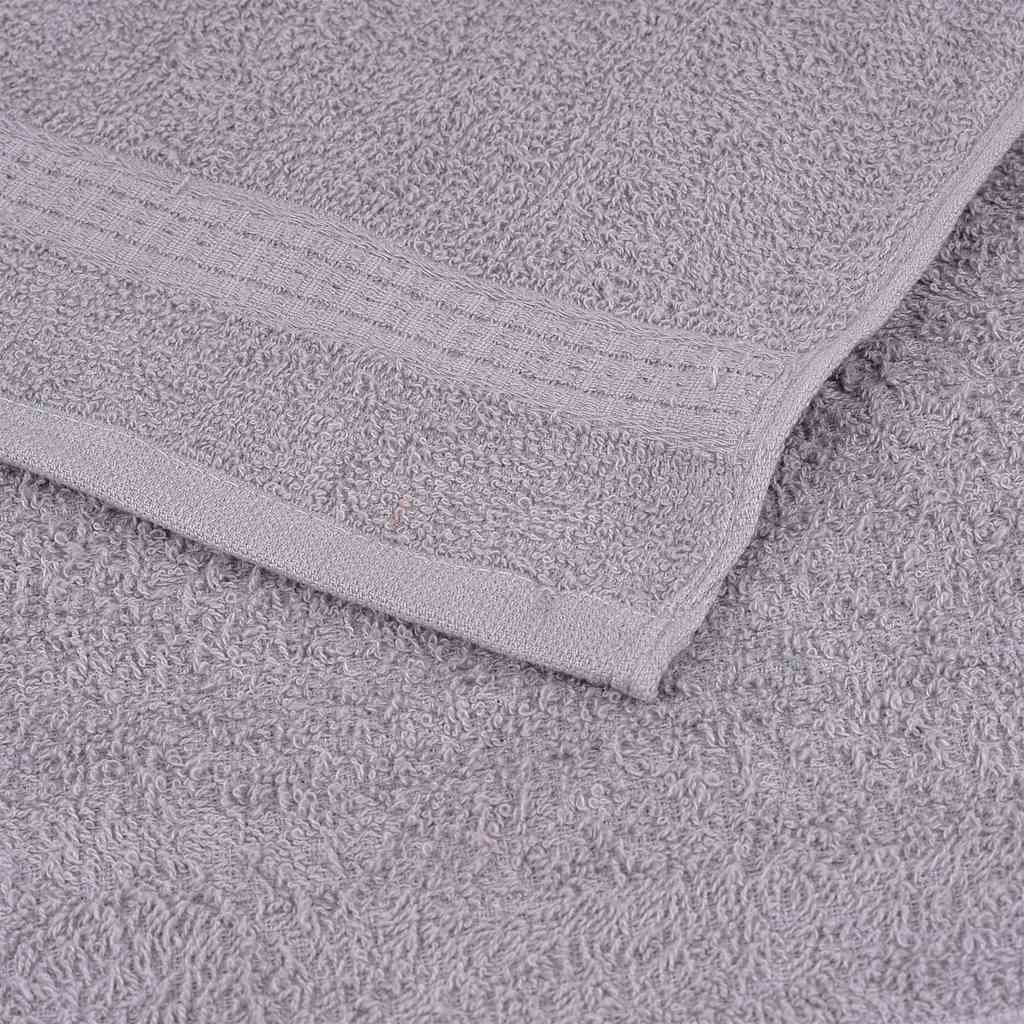 vidaXL Towels "FROGN" 4 pcs Grey 100x200 cm 360 gsm 6