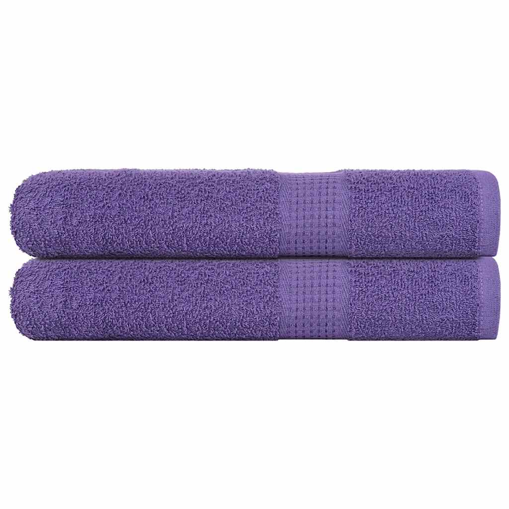 vidaXL Towels "FROGN" 2 pcs Purple 100x200 cm 360 gsm 1