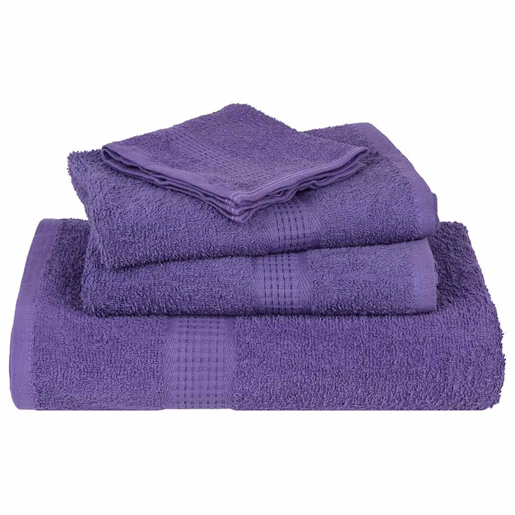 vidaXL Towels "FROGN" 2 pcs Purple 100x200 cm 360 gsm 4