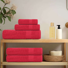 vidaXL Towels "FROGN" 4 pcs Red 100x200 cm 360 gsm 3