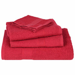 vidaXL Towels "FROGN" 4 pcs Red 100x200 cm 360 gsm 4