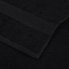 vidaXL Shower Towels "FROGN" 4 pcs Black 70x140 cm 360 gsm 6