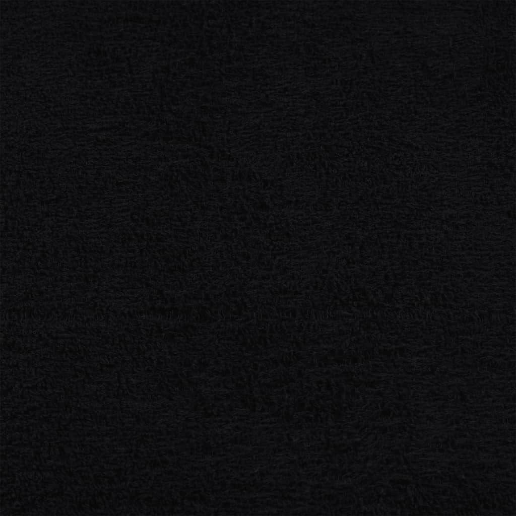 vidaXL Towels "FROGN" 4 pcs Black 100x200 cm 360 gsm 5
