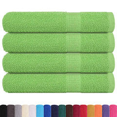 vidaXL Towels "FROGN" 4 pcs Apple Green 100x200 cm 360 gsm 2