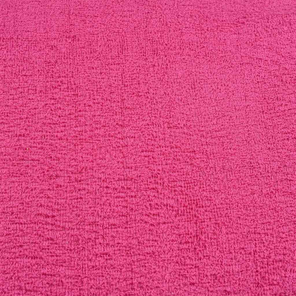 vidaXL Shower Towels "FROGN" 4 pcs Pink 70x140 cm 360 gsm 5