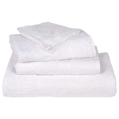 vidaXL 8 Piece Towel Set "FROGN" White 360 gsm 4