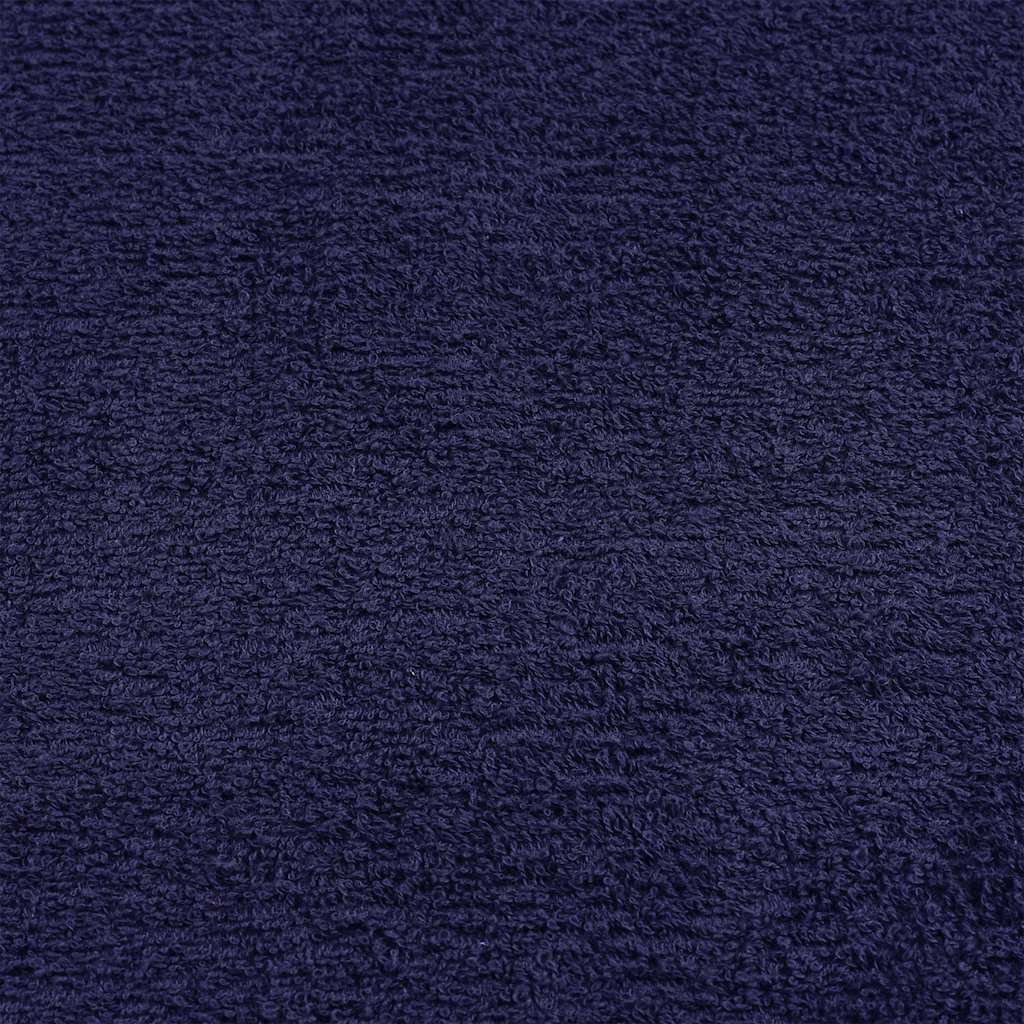 vidaXL 8 Piece Towel Set "FROGN" Navy Blue 360 gsm 5