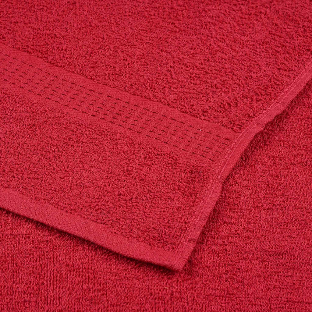 vidaXL 8 Piece Towel Set "FROGN" Red 360 gsm 6