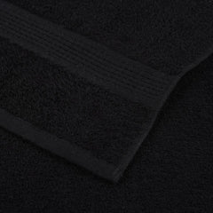 vidaXL 6 Piece Towel Set "FROGN" Black 360 gsm 5