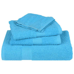 vidaXL 6 Piece Towel Set "FROGN" Turquoise 360 gsm 4