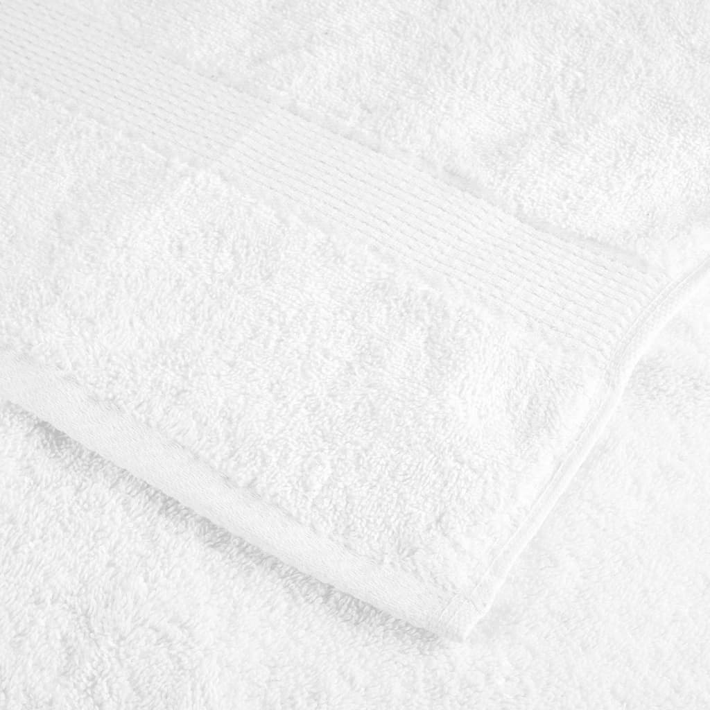 vidaXL Premium Shower Towels "SOLUND" 2 pcs White 70x140 cm 600 gsm 6