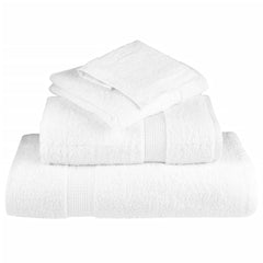 vidaXL Premium Towels "SOLUND" 2 pcs White 100x200 cm 600 gsm 4