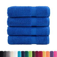 vidaXL Premium Shower Towels "SOLUND" 4 pcs Blue 70x140 cm 600 gsm 2