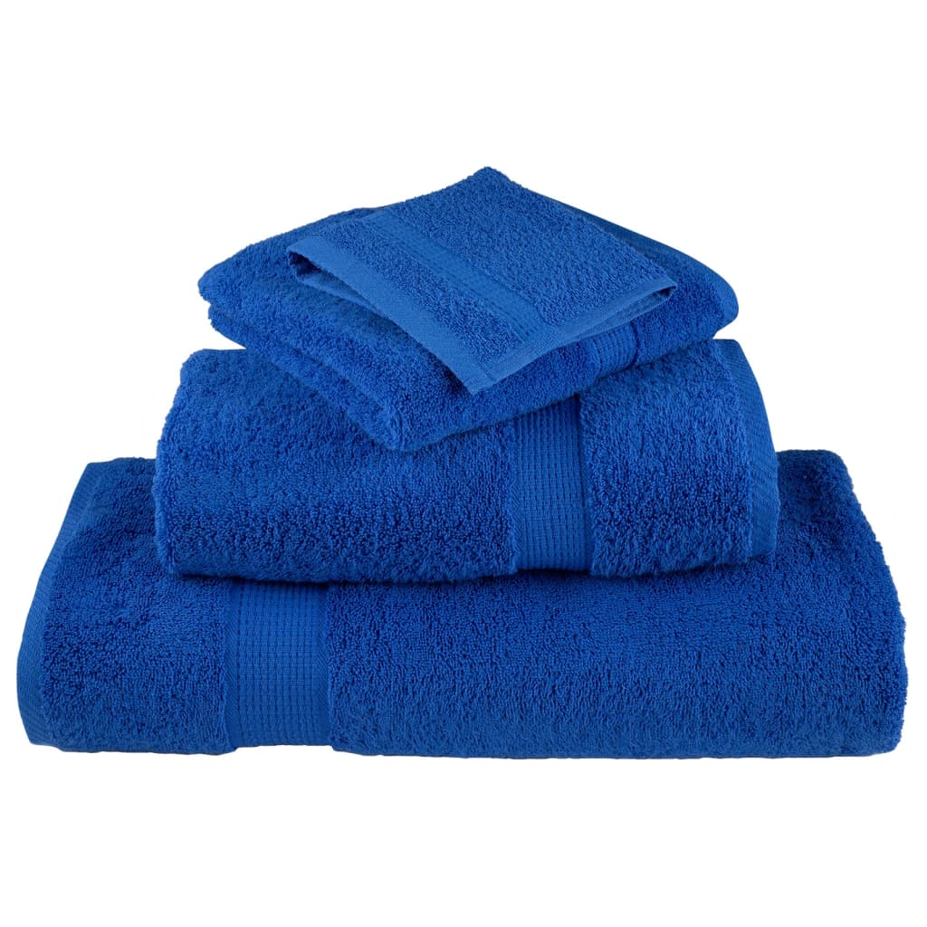 vidaXL Premium Shower Towels "SOLUND" 4 pcs Blue 70x140 cm 600 gsm 4