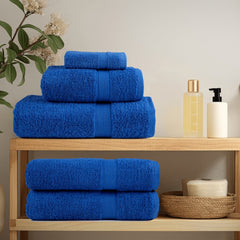 vidaXL Premium Towels "SOLUND" 2 pcs Blue 100x200 cm 600 gsm 3