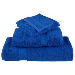 vidaXL Premium Towels "SOLUND" 2 pcs Blue 100x200 cm 600 gsm 4
