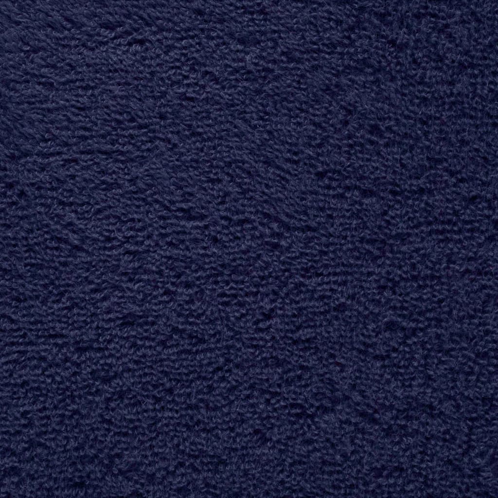 vidaXL Premium Towels "SOLUND" 2 pcs Navy Blue 100x200 cm 600 gsm 5