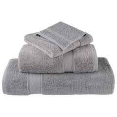 vidaXL Premium Shower Towels "SOLUND" 4 pcs Grey 70x140 cm 600 gsm 4