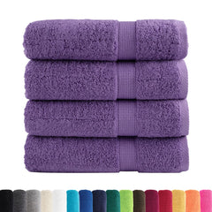 vidaXL Premium Shower Towels SOLUND 4 pcs Purple 70x140 cm 600 gsm 2