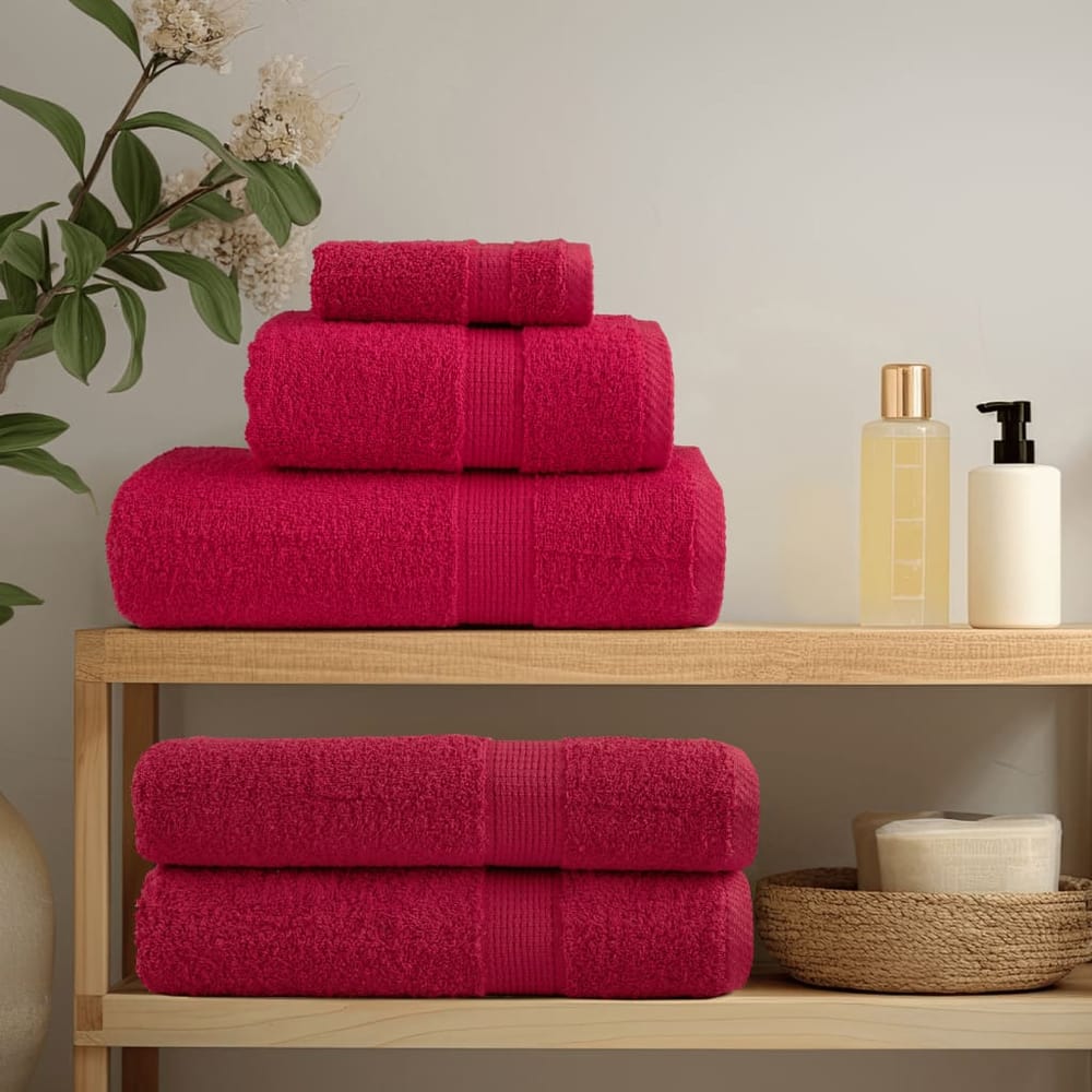 Premium Sauna Towels SOLUND 80x200 cm 600 gsm 4 pcs Red