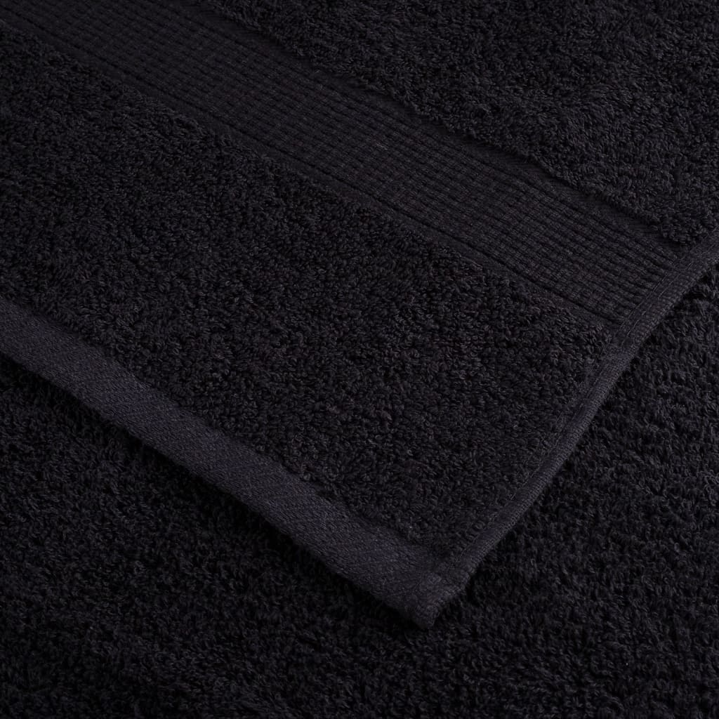 vidaXL Premium Shower Towels SOLUND 4 pcs Black 70x140 cm 600 gsm 6